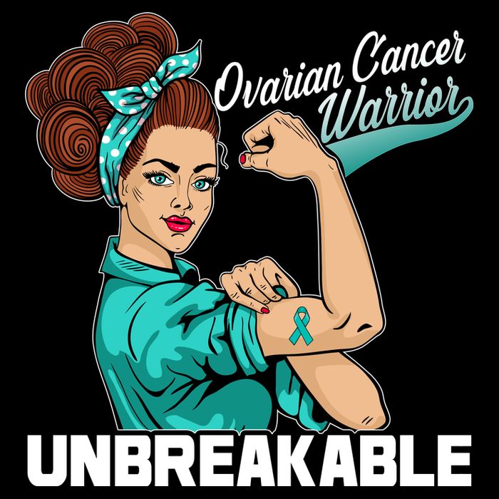 Ovarian Cancer Warrior Unbreakable Cooling Performance Crew T-Shirt