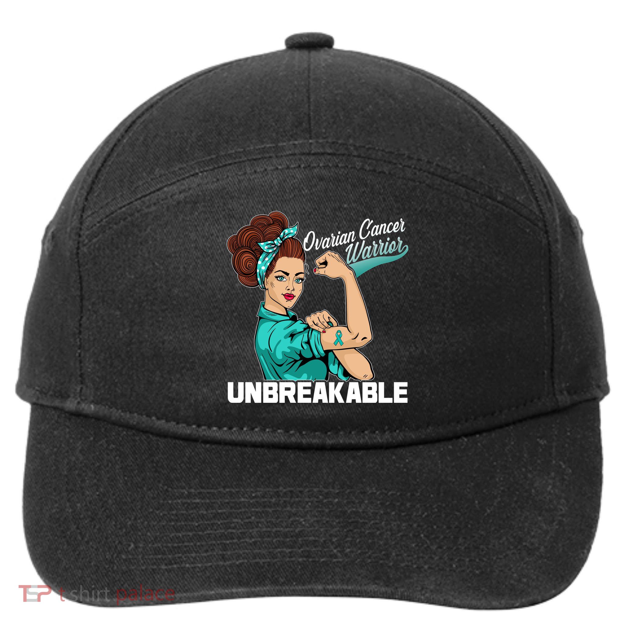Ovarian Cancer Warrior Unbreakable 7-Panel Snapback Hat