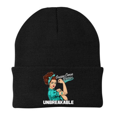 Ovarian Cancer Warrior Unbreakable Beanie