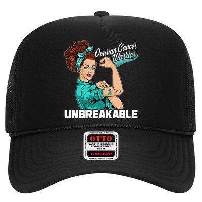 Ovarian Cancer Warrior Unbreakable Trucker Hat