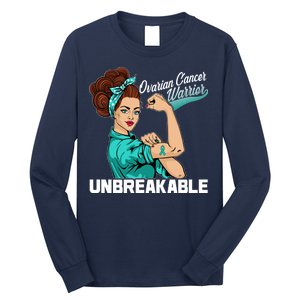 Ovarian Cancer Warrior Unbreakable Long Sleeve Shirt