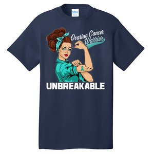 Ovarian Cancer Warrior Unbreakable Tall T-Shirt