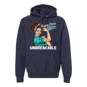 Ovarian Cancer Warrior Unbreakable Premium Hoodie