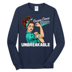 Ovarian Cancer Warrior Unbreakable Tall Long Sleeve T-Shirt