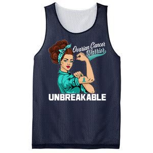 Ovarian Cancer Warrior Unbreakable Mesh Reversible Basketball Jersey Tank