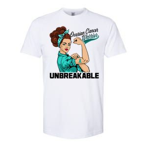 Ovarian Cancer Warrior Unbreakable Softstyle CVC T-Shirt