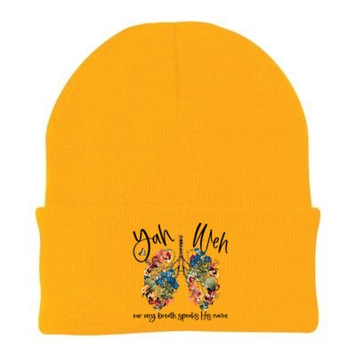 Our Very Breath Speaks His Name Yhwh Christian Religious Gift Knit Cap Winter Beanie