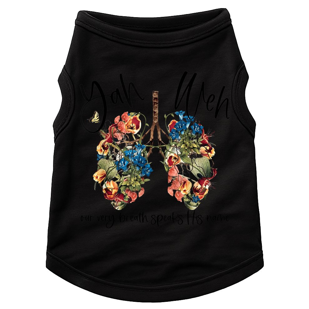 Our Very Breath Speaks His Name Yhwh Christian Religious Gift Doggie Tank