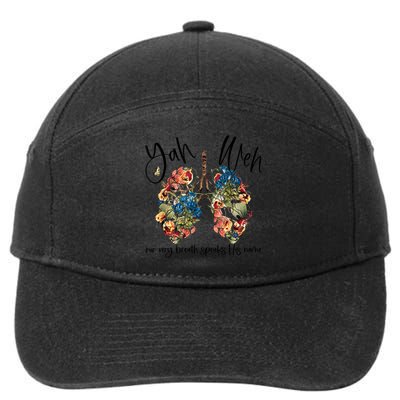 Our Very Breath Speaks His Name Yhwh Christian Religious Gift 7-Panel Snapback Hat