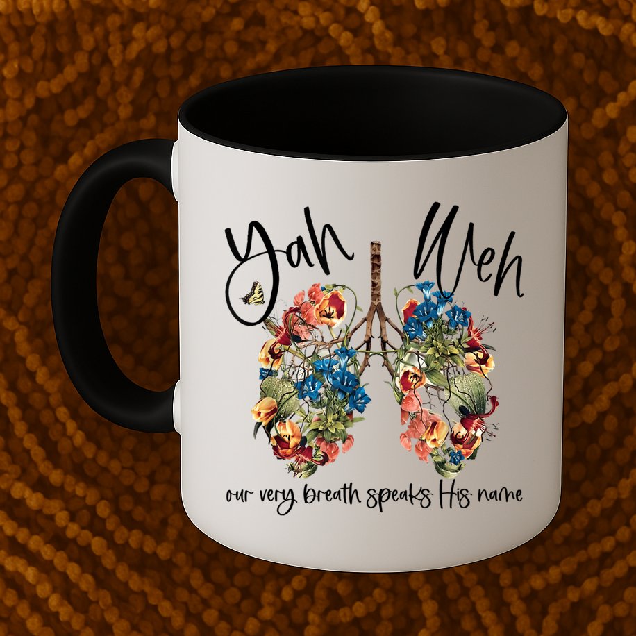 Our Very Breath Speaks His Name Yhwh Christian Religious Gift Mug