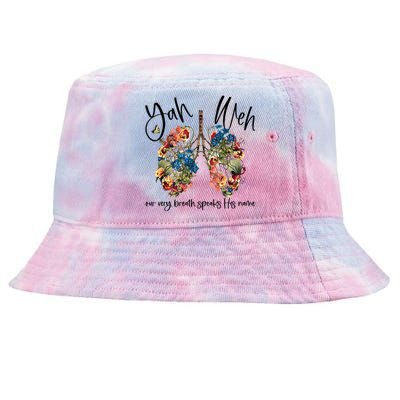 Our Very Breath Speaks His Name Yhwh Christian Religious Gift Tie-Dyed Bucket Hat