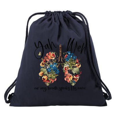 Our Very Breath Speaks His Name Yhwh Christian Religious Gift Drawstring Bag