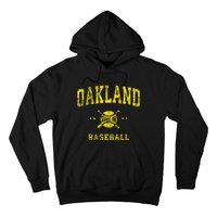 Oakland Vintage Baseball Throwback Retro Design Hoodie