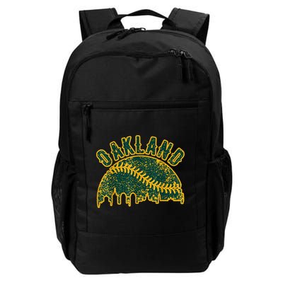 Oakland Vintage Baseball Distressed Gameday Retro Cute Gift Backpack