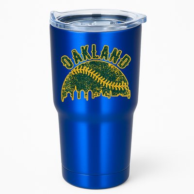 Oakland Vintage Baseball Distressed Gameday Retro Cute Gift Tumbler