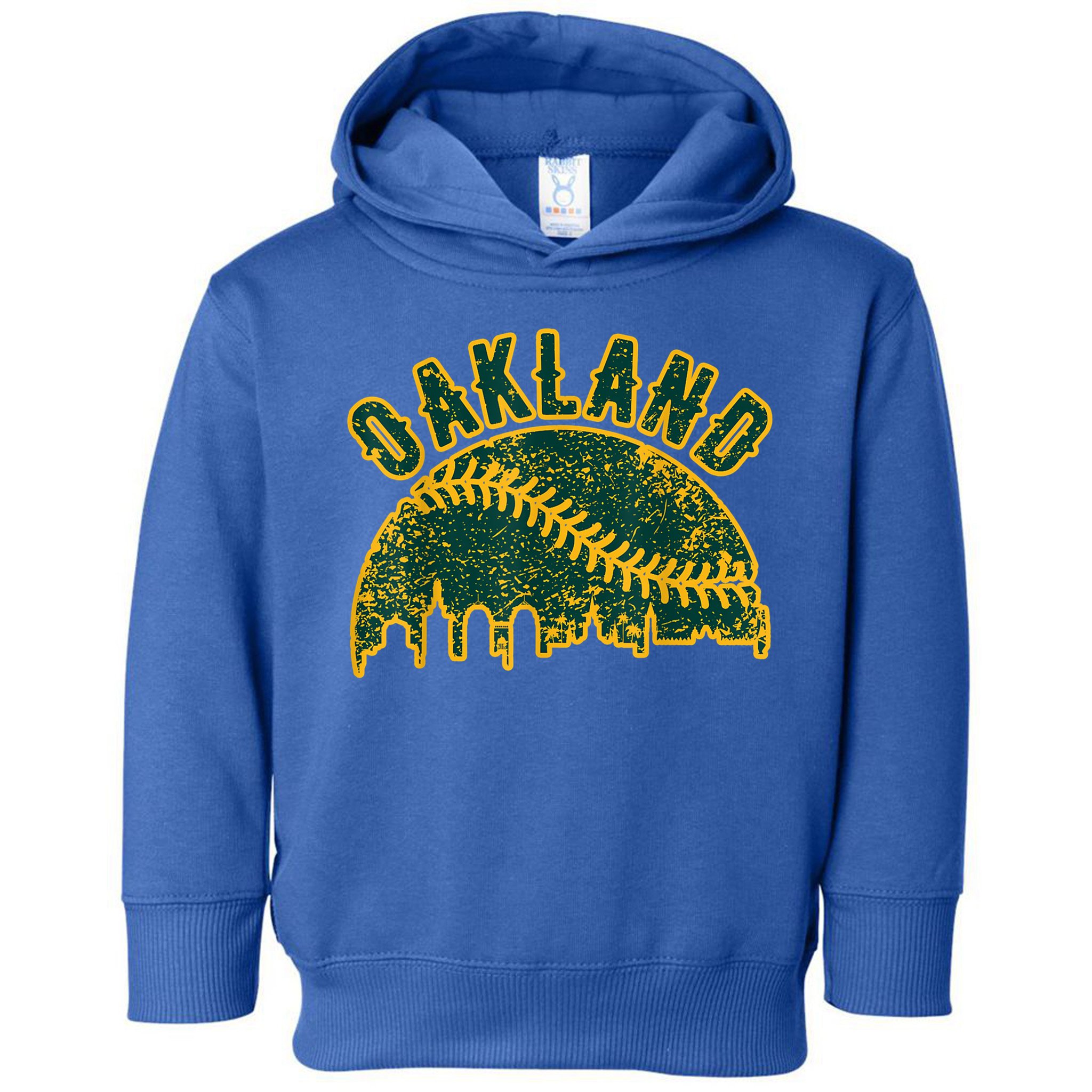 Oakland Vintage Baseball Distressed Gameday Retro Cute Gift Toddler Hoodie