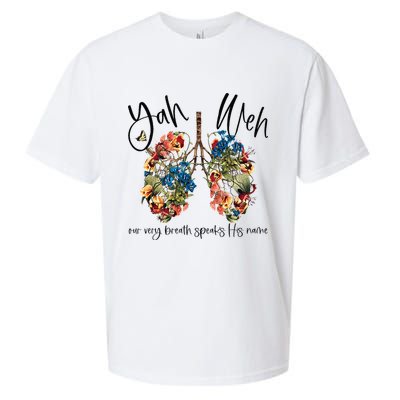 Our Very Breath Speaks His Name YHWH Christian Religious Sueded Cloud Jersey T-Shirt