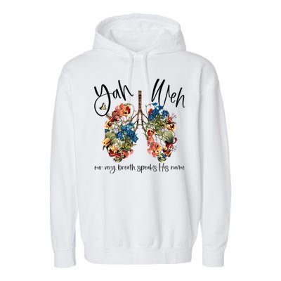 Our Very Breath Speaks His Name YHWH Christian Religious Garment-Dyed Fleece Hoodie
