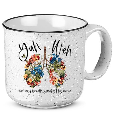 Our Very Breath Speaks His Name YHWH Christian Religious 15oz Campfire Ceramic Mug