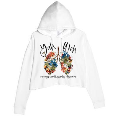 Our Very Breath Speaks His Name YHWH Christian Religious Crop Fleece Hoodie
