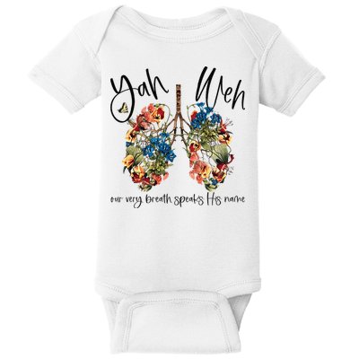Our Very Breath Speaks His Name YHWH Christian Religious Baby Bodysuit