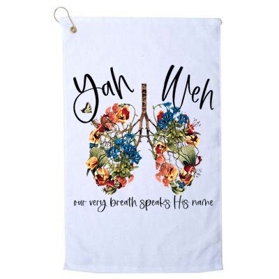 Our Very Breath Speaks His Name YHWH Christian Religious Golf Towel
