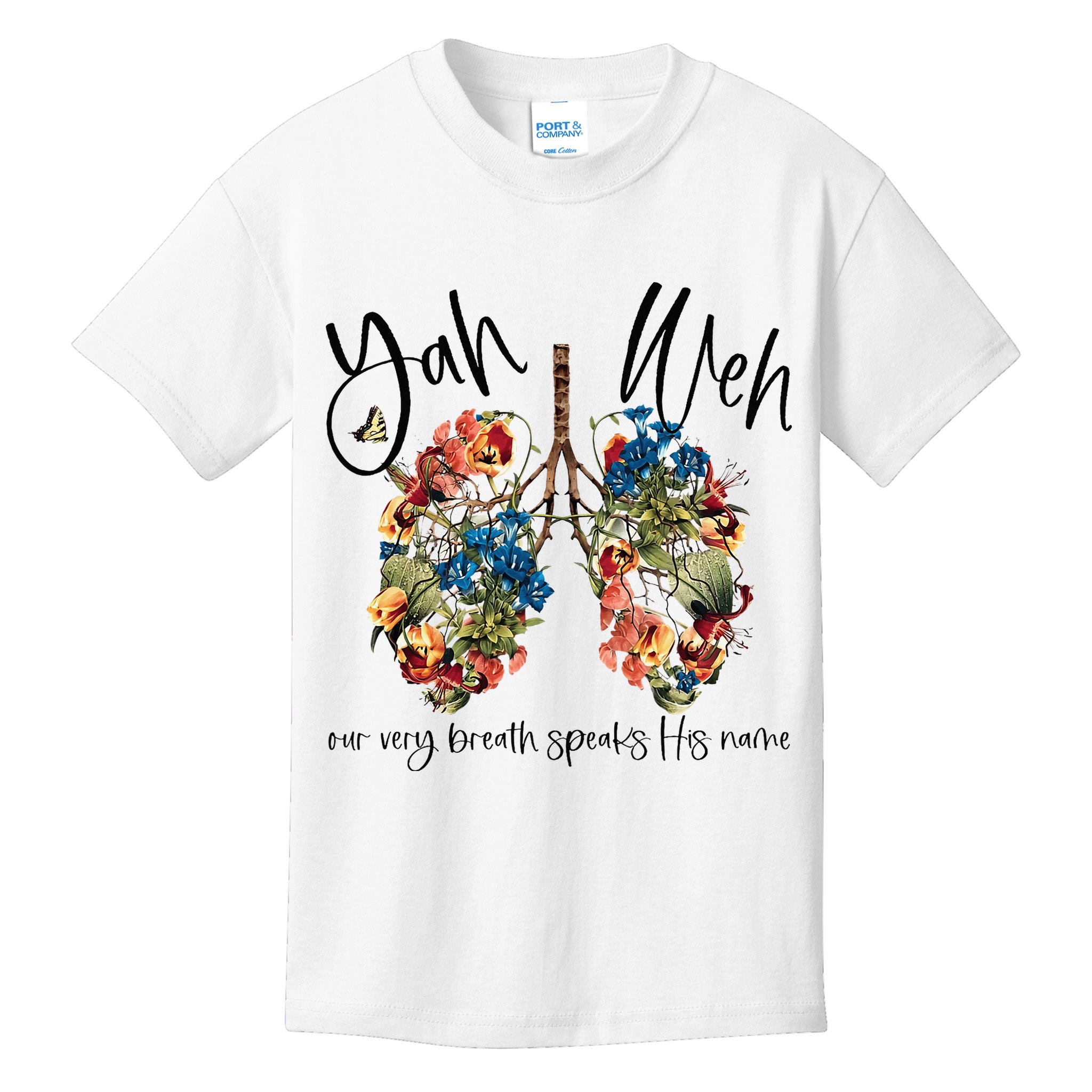 Our Very Breath Speaks His Name YHWH Christian Religious Kids T-Shirt