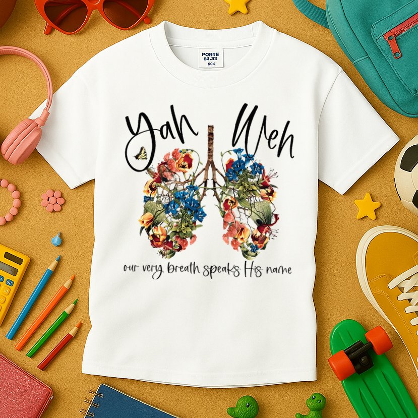 Our Very Breath Speaks His Name YHWH Christian Religious Kids T-Shirt