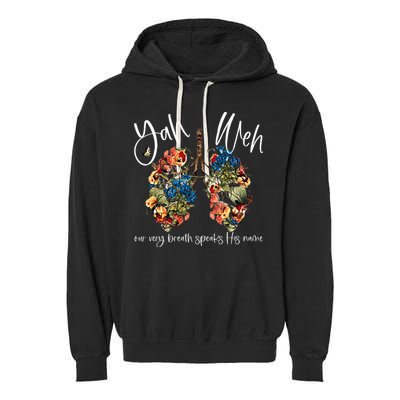 Our Very Breath Speaks His Name Yhwh Christian Religious Garment-Dyed Fleece Hoodie