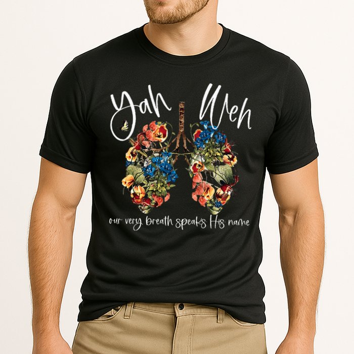 Our Very Breath Speaks His Name Yhwh Christian Religious Cooling Performance Crew T-Shirt