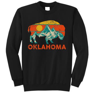 Oklahoma Vintage Bison Buffalo National Park America Souvenir Sweatshirt