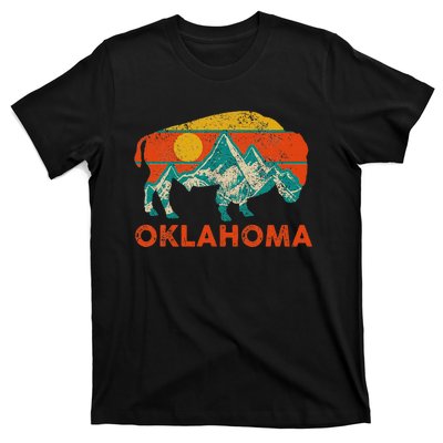 Oklahoma Vintage Bison Buffalo National Park America Souvenir T-Shirt