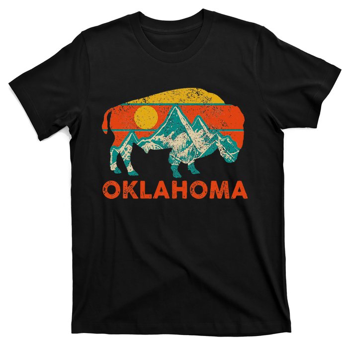 Oklahoma Vintage Bison Buffalo National Park America Souvenir T-Shirt