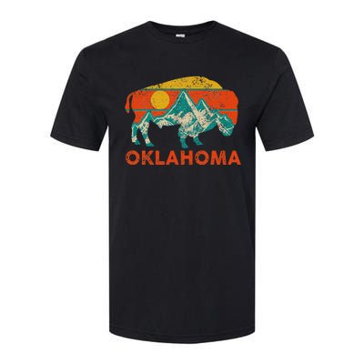 Oklahoma Vintage Bison Buffalo National Park America Souvenir Softstyle CVC T-Shirt