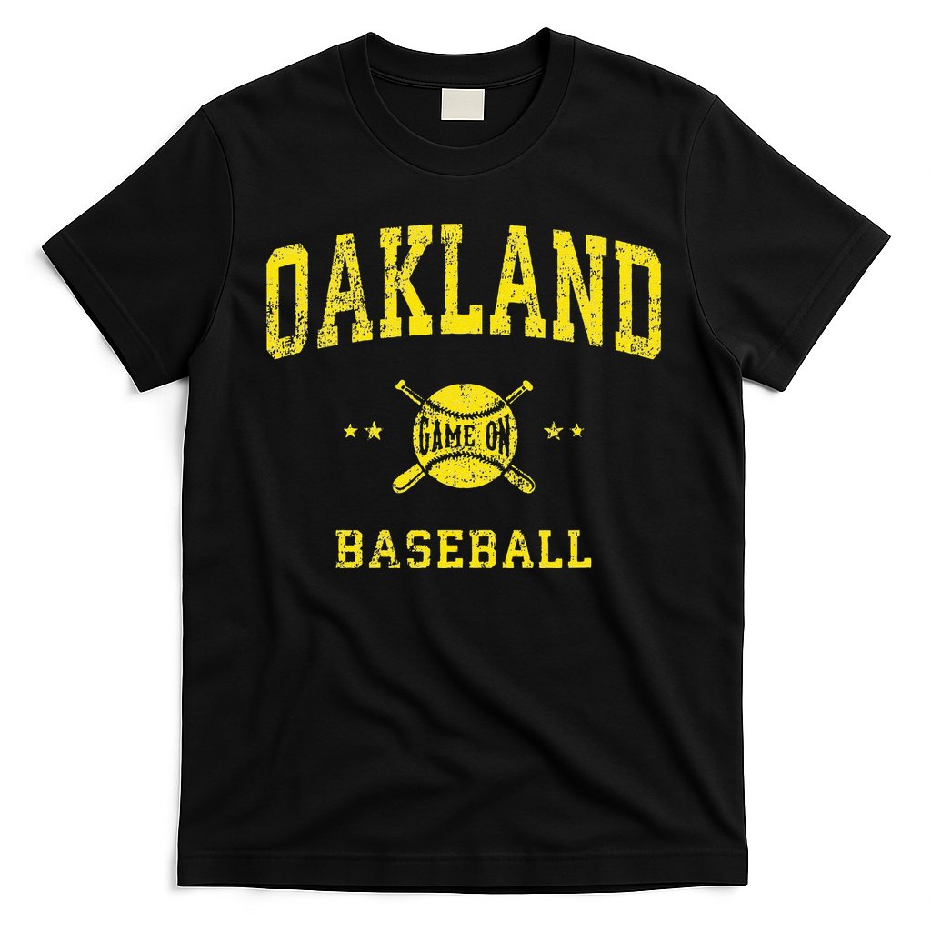 Oakland Vintage Baseball Throwback Retro Design T-Shirt