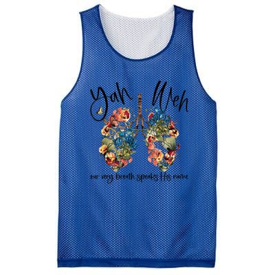 Our Very Breath Speaks His Name Yhwh Christian Religious Gift Mesh Reversible Basketball Jersey Tank