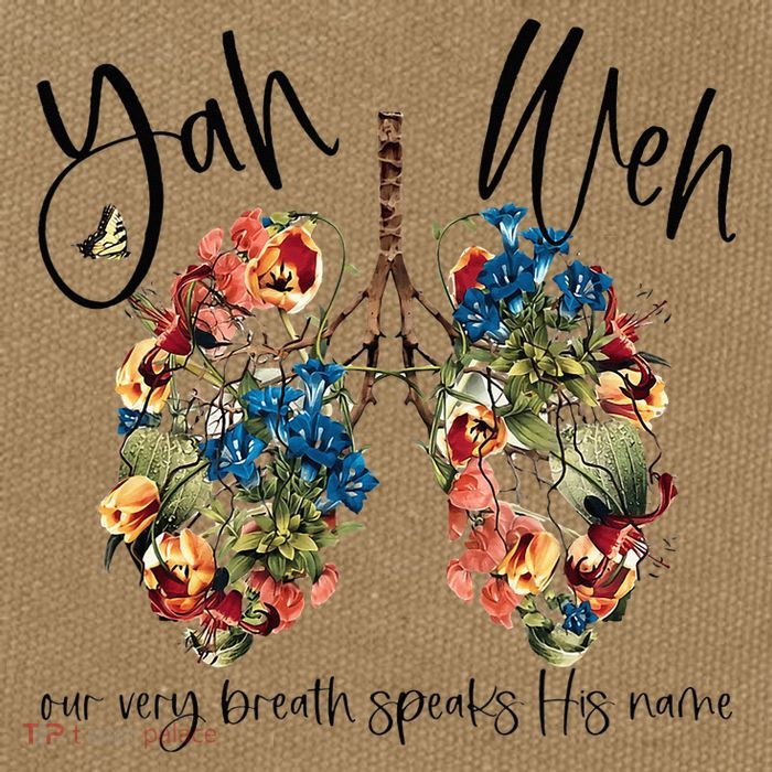 Our Very Breath Speaks His Name YHWH Christian Religious Cotton Canvas Backpack