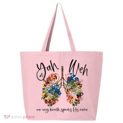 Our Very Breath Speaks His Name YHWH Christian Religious 25L Jumbo Tote