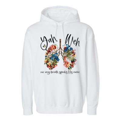 Our Very Breath Speaks His Name YHWH Christian Religious Garment-Dyed Fleece Hoodie