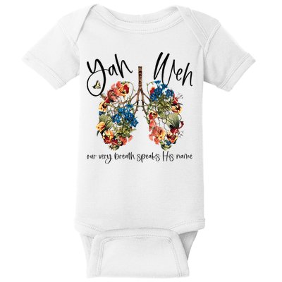 Our Very Breath Speaks His Name YHWH Christian Religious Baby Bodysuit