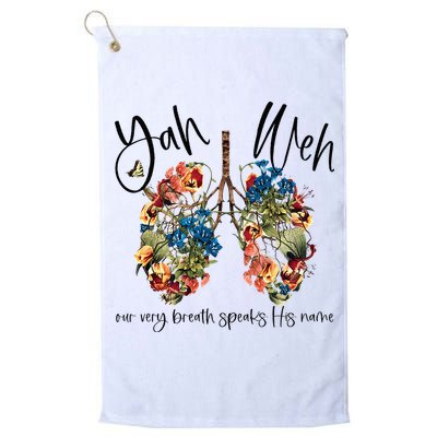 Our Very Breath Speaks His Name YHWH Christian Religious Golf Towel