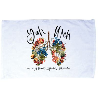 Our Very Breath Speaks His Name YHWH Christian Religious Microfiber Hand Towel