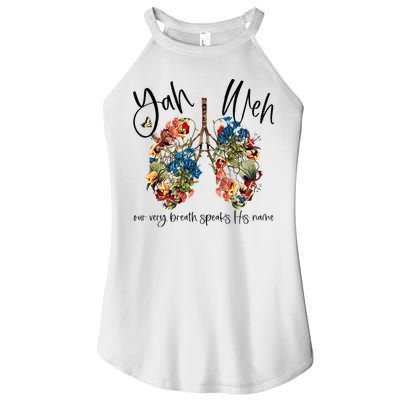 Our Very Breath Speaks His Name YHWH Christian Religious Women's Perfect Tri Rocker Tank