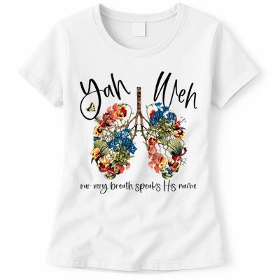 Our Very Breath Speaks His Name YHWH Christian Religious Womens T-Shirt