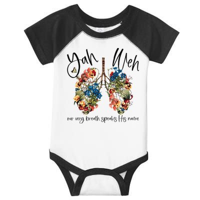 Our Very Breath Speaks His Name YHWH Christian Religious Infant Baby Jersey Bodysuit