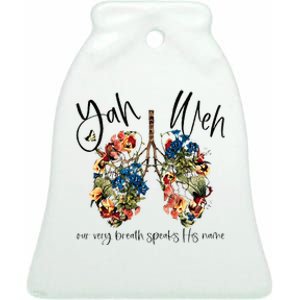 Our Very Breath Speaks His Name YHWH Christian Religious Ceramic Bell Ornament