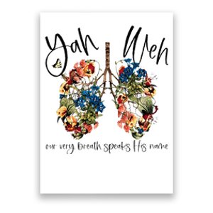 Our Very Breath Speaks His Name YHWH Christian Religious Poster