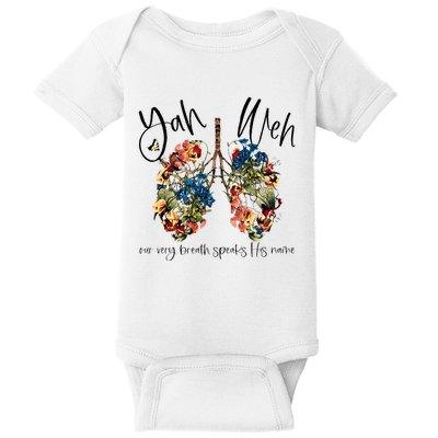 Our Very Breath Speaks His Name YHWH Christian Religious Baby Bodysuit