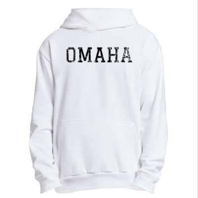 Omaha Vintage Black Text Urban Pullover Hoodie