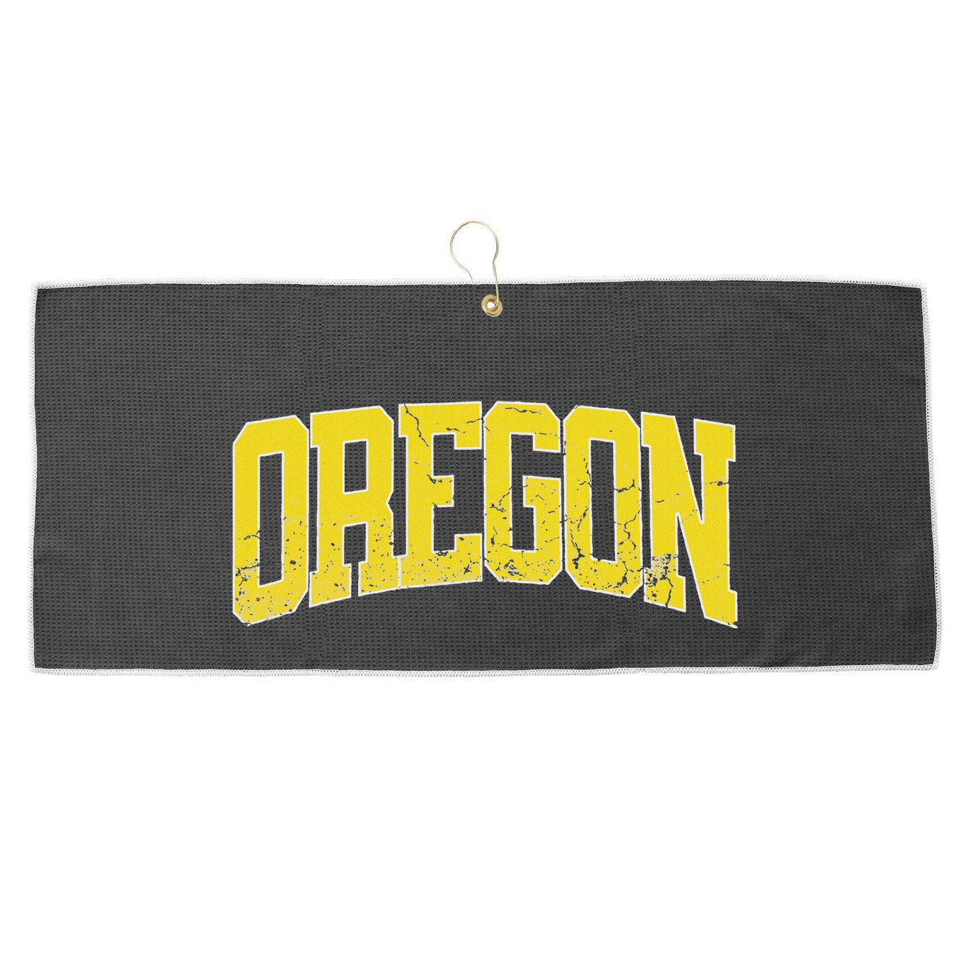 Oregon Vintage City Large Microfiber Waffle Golf Towel